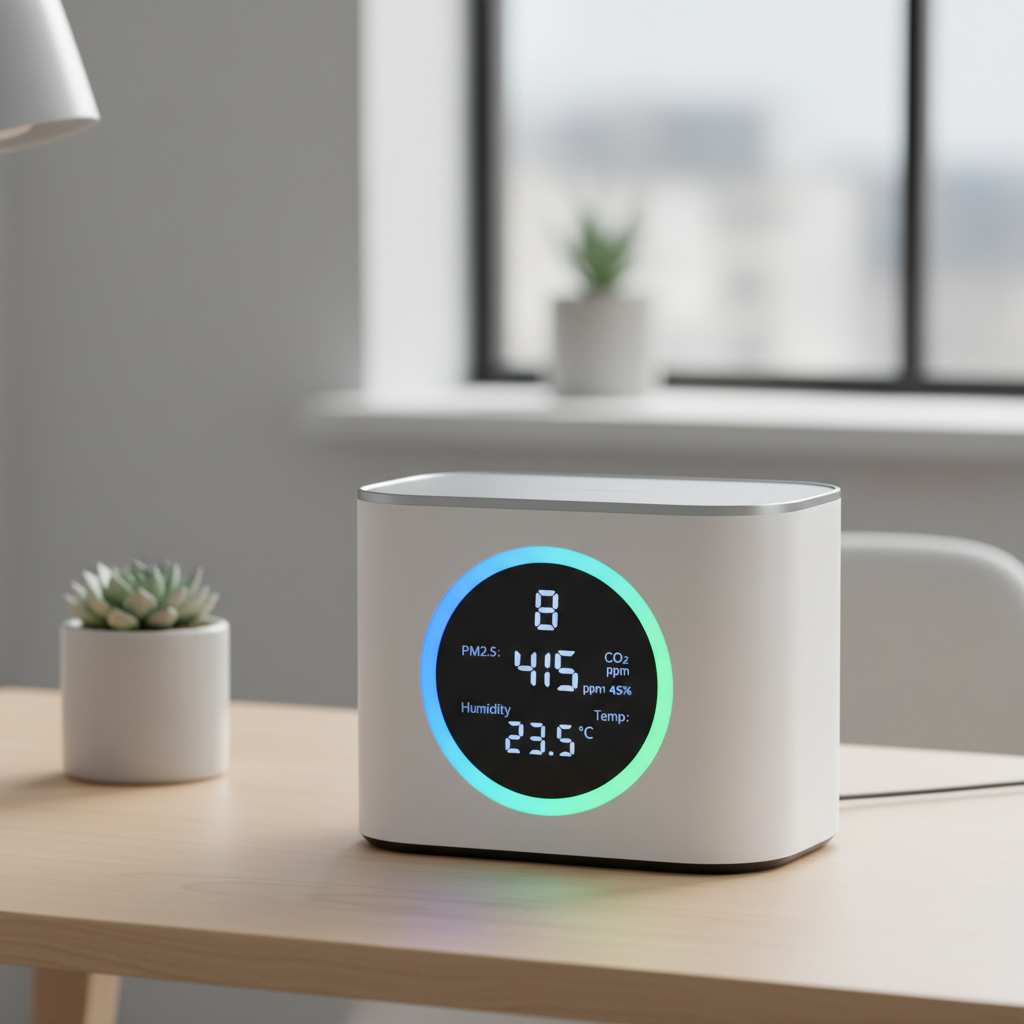 "Aero-Pure" AI Desktop Air Quality Monitor
